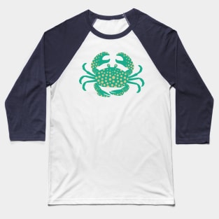 KING CRAB Coastal Ocean Undersea Beach Sea Crustacean Summer Green - UnBlink Studio by Jackie Tahara Baseball T-Shirt